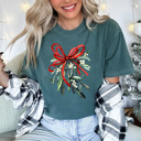 Small (UNISEX) Mistletoe: Blue Spruce Trendy Christmas T-Shirts, Santa, Reindeer, Gingerbread, and Festive Holiday Graphic Tees for Cookie Exchanges, Christmas Lights, and Holiday Gifts