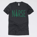 Small (UNISEX) Nurse: Heather Charcoal Christmas Nurse T-Shirts – Festive Holiday Tees for Nurses, Medical Staff, and Holiday Gifts
