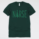 Small (UNISEX) Nurse: Forest Christmas Nurse T-Shirts – Festive Holiday Tees for Nurses, Medical Staff, and Holiday Gifts