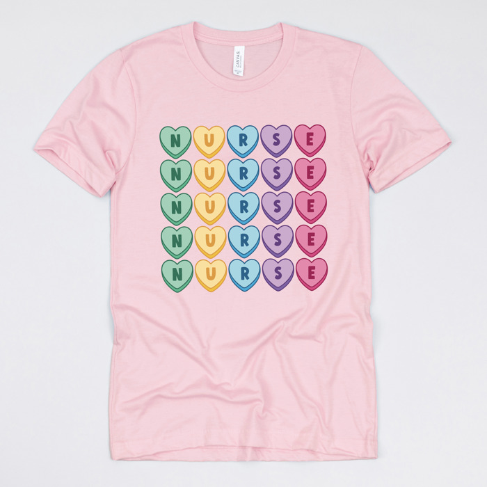Nurse Valentine’s Day Graphic Tees – Cute Group Nurse Tshirts, Medical Staff Shirts, Sweetheart Hospital Unit Tees, Labor and Delivery Valentines