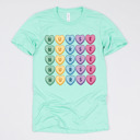 Small (UNISEX) Nurse Hearts: Heather Mint Nurse Valentine’s Day Graphic Tees – Cute Group Nurse Tshirts, Medical Staff Shirts, Sweetheart Hospital Unit Tees, Labor and Delivery Valentines