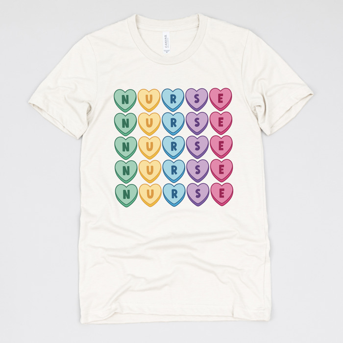 Nurse Valentine’s Day Graphic Tees – Cute Group Nurse Tshirts, Medical Staff Shirts, Sweetheart Hospital Unit Tees, Labor and Delivery Valentines