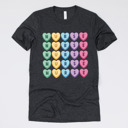Small (UNISEX) Nurse Hearts: Heather Charcoal Nurse Valentine’s Day Graphic Tees – Cute Group Nurse Tshirts, Medical Staff Shirts, Sweetheart Hospital Unit Tees, Labor and Delivery Valentines