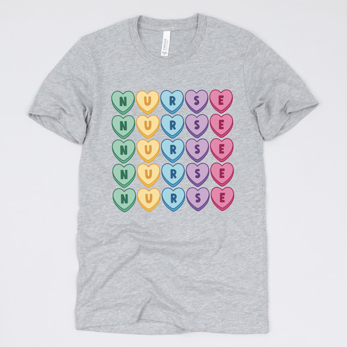 Nurse Valentine’s Day Graphic Tees – Cute Group Nurse Tshirts, Medical Staff Shirts, Sweetheart Hospital Unit Tees, Labor and Delivery Valentines