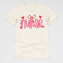 Small (UNISEX) Nurse: Natural Valentine’s Day Nurse Graphic Tees – Cute Group Nurse Tshirts, Medical Valentine Shirts, Heart and Love Nurse Styles, Hospital Valentine Wear