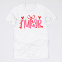 Small (UNISEX) Nurse: Ash Valentine’s Day Nurse Graphic Tees – Cute Group Nurse Tshirts, Medical Valentine Shirts, Heart and Love Nurse Styles, Hospital Valentine Wear