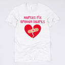 Small (UNISEX) Nurses Fix Broken Hearts: Ash Valentine’s Day Nurse Graphic Tees – Cute Group Nurse Tshirts, Medical Valentine Shirts, Heart and Love Nurse Styles, Hospital Valentine Wear