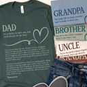  Personalized Letter Tees for Dad, Grandpa, Uncle, or Brother – Sentimental Gift for Father Figures