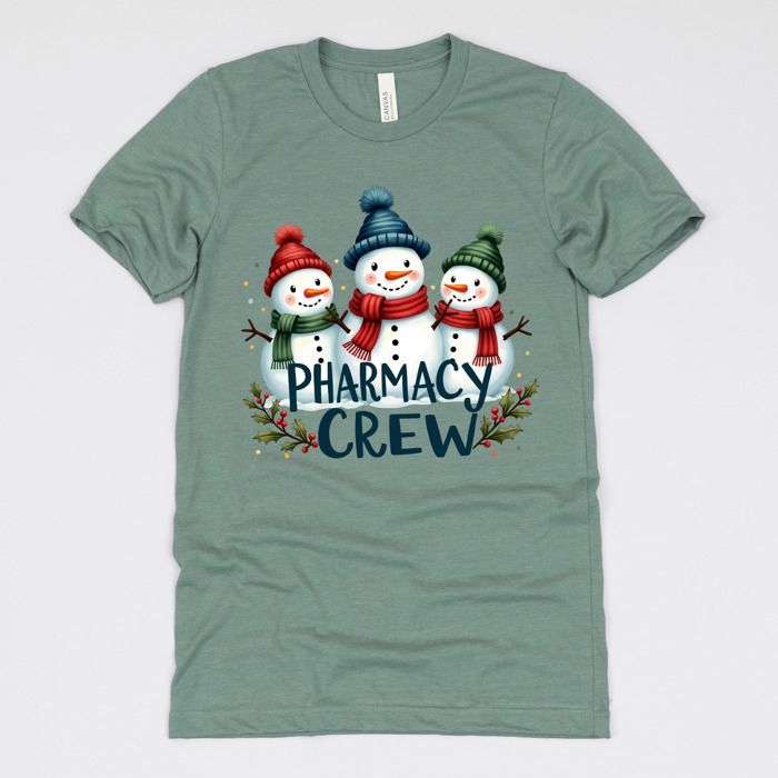 Christmas Medical Crew T-Shirts – Festive Holiday Tees for Nurses, Lab Techs, Pharmacists, Healthcare Teams and Xmas Gift Ideas
