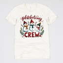 Small (UNISEX) Phlebotomy Crew: Vintage White Christmas Medical Crew T-Shirts – Festive Holiday Tees for Nurses, Lab Techs, Pharmacists, Healthcare Teams and Xmas Gift Ideas