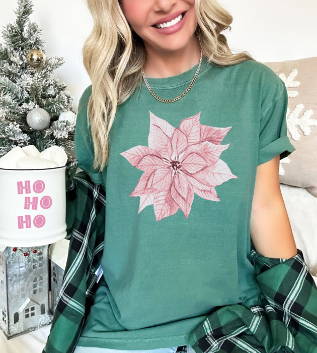 Vintage Minty Christmas Holiday Tees – Santa, Reindeer, Snowman, Noël, and Poinsettia for Classic Holiday Cheer, Cozy Winter Style, and Holiday Gift Ideas