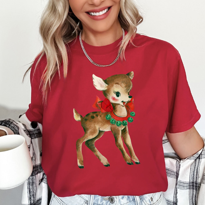 Vintage Christmas T-Shirts – Retro Holiday Tees with Santa, Snowman, Reindeer, and Festive Nostalgia
