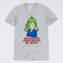Small (UNISEX) Rose-May All Your Christmases Be White: Athletic Grey Golden Girls Christmas Tees - Funny Retro Holiday Tops for Christmas Parties, Coworker Gifts, Secret Santa, Classic TV Fans, and Hilarious Gift Ideas