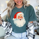 Small (UNISEX) Santa: Blue Spruce Trendy Christmas T-Shirts, Santa, Reindeer, Gingerbread, and Festive Holiday Graphic Tees for Cookie Exchanges, Christmas Lights, and Holiday Gifts