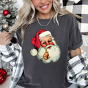 Small (UNISEX) Santa: Pepper Vintage Christmas T-Shirts – Retro Holiday Tees with Santa, Snowman, Reindeer, and Festive Nostalgia
