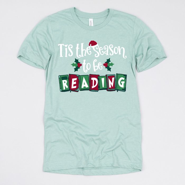 Cozy Christmas Reading T-Shirts - Festive Holiday Book Lover Tees for Teachers, Librarians, Bookworms, and Cozy Gift Ideas