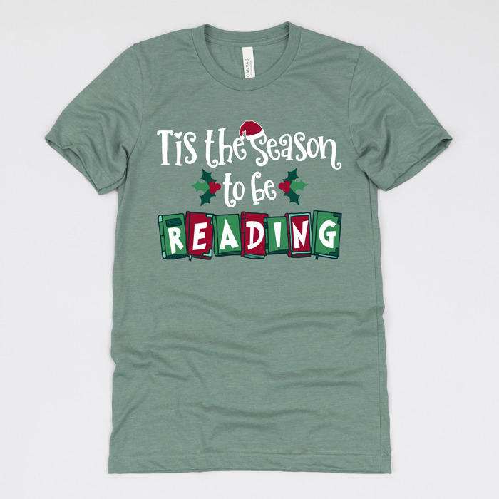 Cozy Christmas Reading T-Shirts - Festive Holiday Book Lover Tees for Teachers, Librarians, Bookworms, and Cozy Gift Ideas
