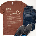 Medium (Dad) Chestnut Personalized Letter Tees for Dad, Grandpa, Uncle, or Brother – Sentimental Gift for Father Figures