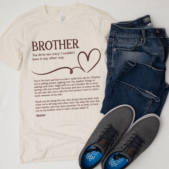 Personalized Letter Tees for Dad, Grandpa, Uncle, or Brother – Sentimental Gift for Father Figures