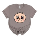 Small (UNISEX) Smile Face: Pebble Trendy Cute Character Monster Group Costume Tee – Funny Teacher Shirt, Spooky School Event Outfit, Fall Top