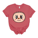 Small (UNISEX) Smile Face: Vintage Red Trendy Cute Character Monster Group Costume Tee – Funny Teacher Shirt, Spooky School Event Outfit, Fall Top