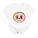 Small (UNISEX) Smile Face: Vintage White Trendy Cute Character Monster Group Costume Tee – Funny Teacher Shirt, Spooky School Event Outfit, Fall Top