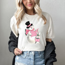 Small (UNISEX) Snowman: Ivory Vintage Minty Christmas Holiday Tees – Santa, Reindeer, Snowman, Noël, and Poinsettia for Classic Holiday Cheer, Cozy Winter Style, and Holiday Gift Ideas