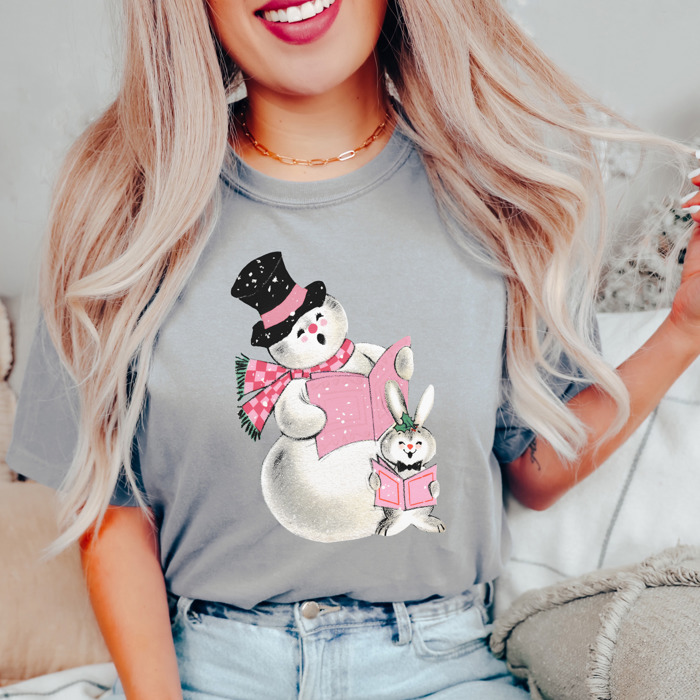 Vintage Minty Christmas Holiday Tees – Santa, Reindeer, Snowman, Noël, and Poinsettia for Classic Holiday Cheer, Cozy Winter Style, and Holiday Gift Ideas