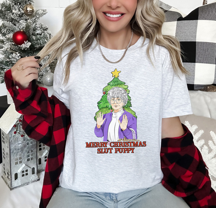 Golden Girls Christmas Tees - Funny Retro Holiday Tops for Christmas Parties, Coworker Gifts, Secret Santa, Classic TV Fans, and Hilarious Gift Ideas