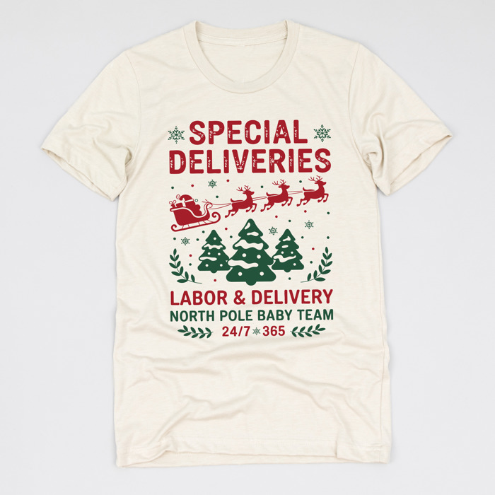 Christmas Nurse T-Shirts – Cute Holiday Gift Tees for Nurses, Labor and Delivery, CNAs, and Healthcare