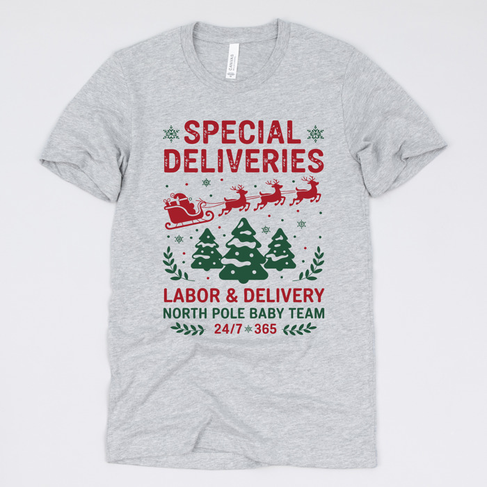 Christmas Nurse T-Shirts – Cute Holiday Gift Tees for Nurses, Labor and Delivery, CNAs, and Healthcare