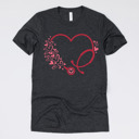 Small (UNISEX) Heart Stethoscope: Heather Charcoal Nurse Valentine’s Day Graphic Tees – Cute Group Nurse Tshirts, Medical Staff Shirts, Sweetheart Hospital Unit Tees, Labor and Delivery Valentines