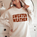 Small (UNISEX RAGLAN SLEEVE) Sweater Weather: Heather Dust Cozy Bella Canvas Thanksgiving Sweatshirts - Happy Turkey Day Pullovers, Thankful and Blessed Holiday Season, Festive Gift Ideas