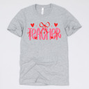 Small (UNISEX) Teacher: Athletic Grey Valentine’s Day Teacher Graphic Tees – Cute Classroom Tshirts, Teacher Team Shirts, Hearts and Love Designs, School Valentine Celebration