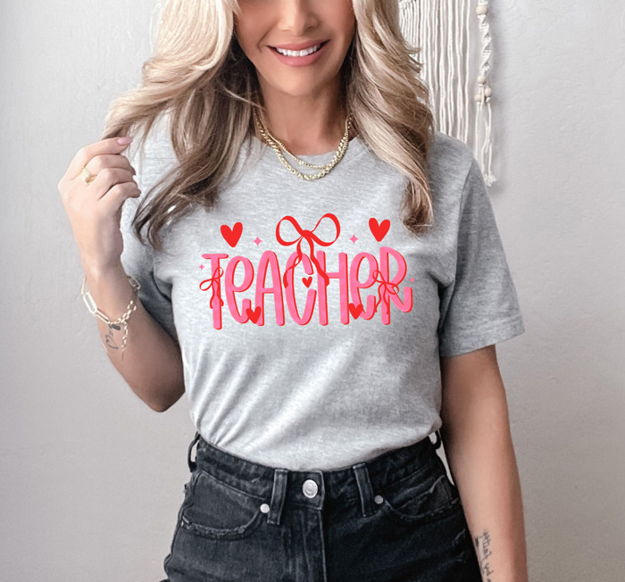 Valentine’s Day Teacher Graphic Tees – Cute Classroom Tshirts, Teacher Team Shirts, Hearts and Love Designs, School Valentine Celebration