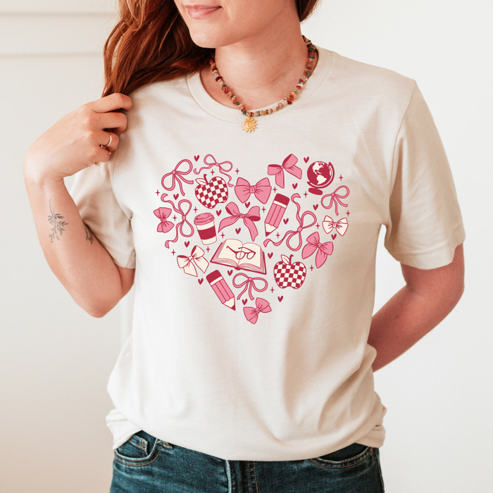Valentine’s Day Teacher Graphic Tees – Cute Classroom Tshirts, Teacher Team Shirts, Hearts and Love Designs, School Valentine Celebration