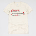 Small (UNISEX) Teaching Definition: Natural Valentine’s Day Teacher Graphic Tees – Cute Classroom Tshirts, Teacher Team Shirts, Hearts and Love Designs, School Valentine Celebration