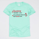Small (UNISEX) Teaching Definition: Heather Mint Valentine’s Day Teacher Graphic Tees – Cute Classroom Tshirts, Teacher Team Shirts, Hearts and Love Designs, School Valentine Celebration