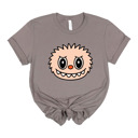 Small (UNISEX) Toothy Smile Face: Pebble Trendy Cute Character Monster Group Costume Tee – Funny Teacher Shirt, Spooky School Event Outfit, Fall Top