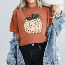 Small (UNISEX) Polka Dot Pumpkin: Yam Trendy Fall and Halloween T-Shirts – Cute Spooky Season Graphic Tees for Moms, Teachers, Pumpkin Patch, and 31 Days of Halloween