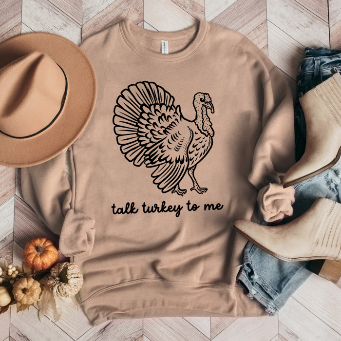 Cozy Bella Canvas Thanksgiving Sweatshirts - Happy Turkey Day Pullovers, Thankful and Blessed Holiday Season, Festive Gift Ideas