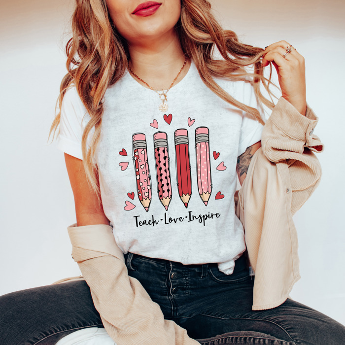 Valentine’s Day Teacher Graphic Tees – Cute Classroom Tshirts, Teacher Team Shirts, Hearts and Love Designs, School Valentine Celebration