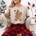  Nostalgic Gingerbread Christmas Vintage Print Bella Canvas Tee