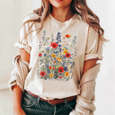  Vintage Wildflowers Bella Canvas Spring Garden Tee
