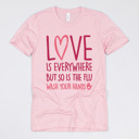 Small (UNISEX) Wash Your Hands: Pink Valentine’s Day Nurse Graphic Tees – Cute Group Nurse Tshirts, Medical Valentine Shirts, Heart and Love Nurse Styles, Hospital Valentine Wear