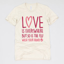 Small (UNISEX) Wash Your Hands: Natural Valentine’s Day Nurse Graphic Tees – Cute Group Nurse Tshirts, Medical Valentine Shirts, Heart and Love Nurse Styles, Hospital Valentine Wear