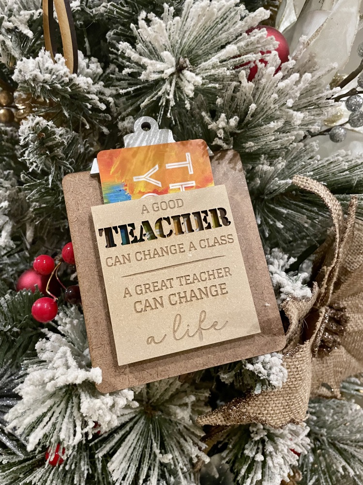 Teacher Clipboard Gift Card Holder