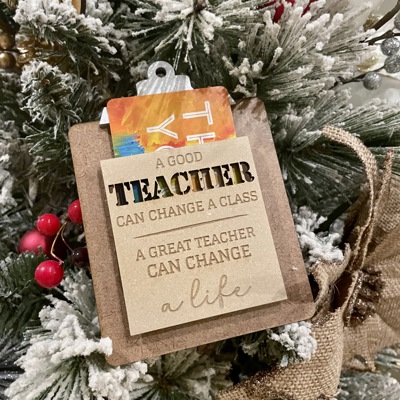 Teacher Clipboard Gift Card Holder