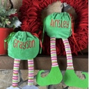  Elf Feet Personalized Gift Bag