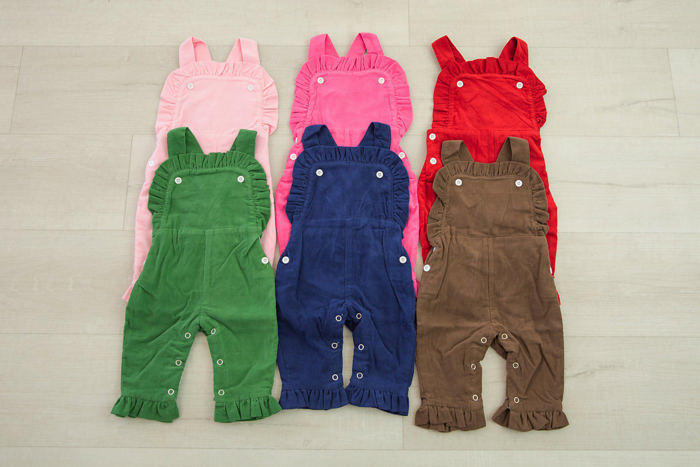 Corduroy Ruffled Longall Personalized | 6 Colors